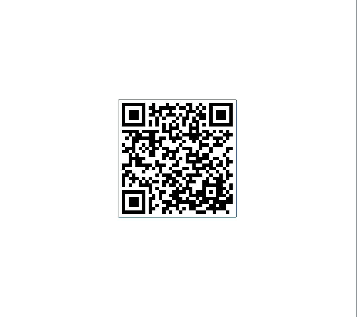 Codice QR per un account di prova 